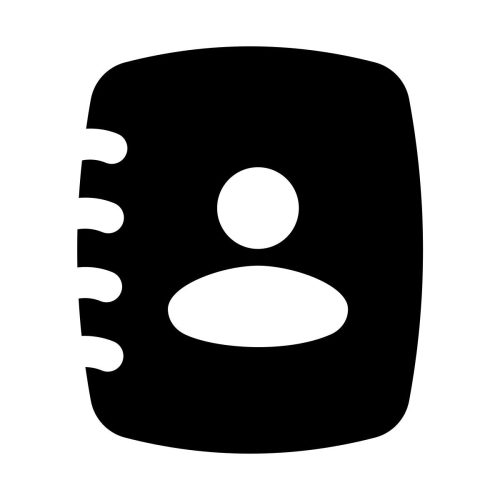 Contacts icon in Puffy Filled style